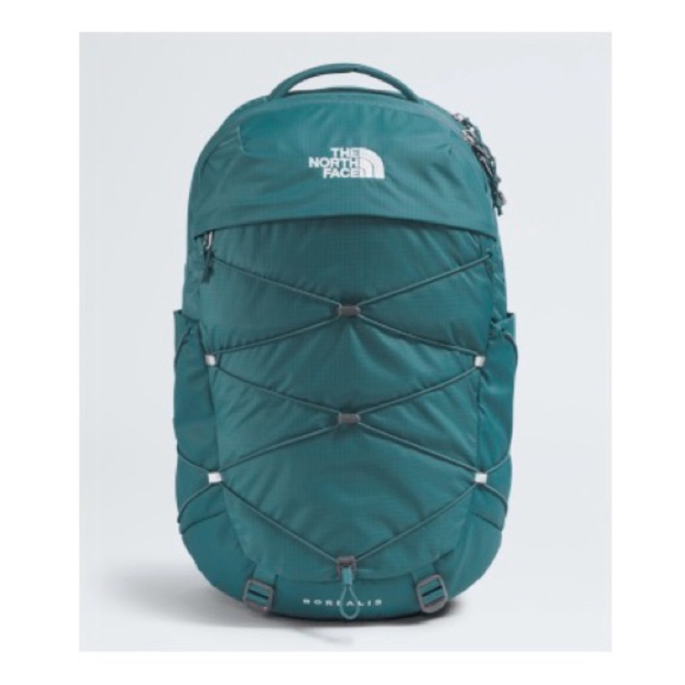 NWT The North Face Women's Borealis Backpack in Teal (Space/TNF white)